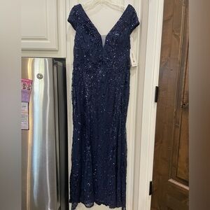 NWT V Neck Sequin Party or Formal Dress